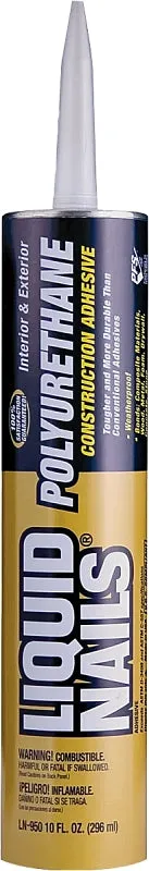 Liquid Nails LN-950 Polyurethane Adhesive, Tan, 10 oz Cartridge :EA: QUANTITY: 1