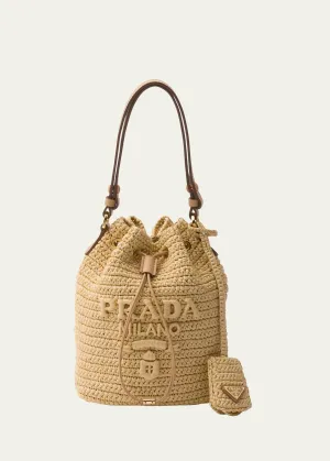 Logo Crochet Bucket Bag