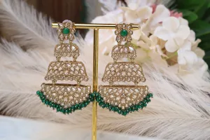Long Green Stylish Earring