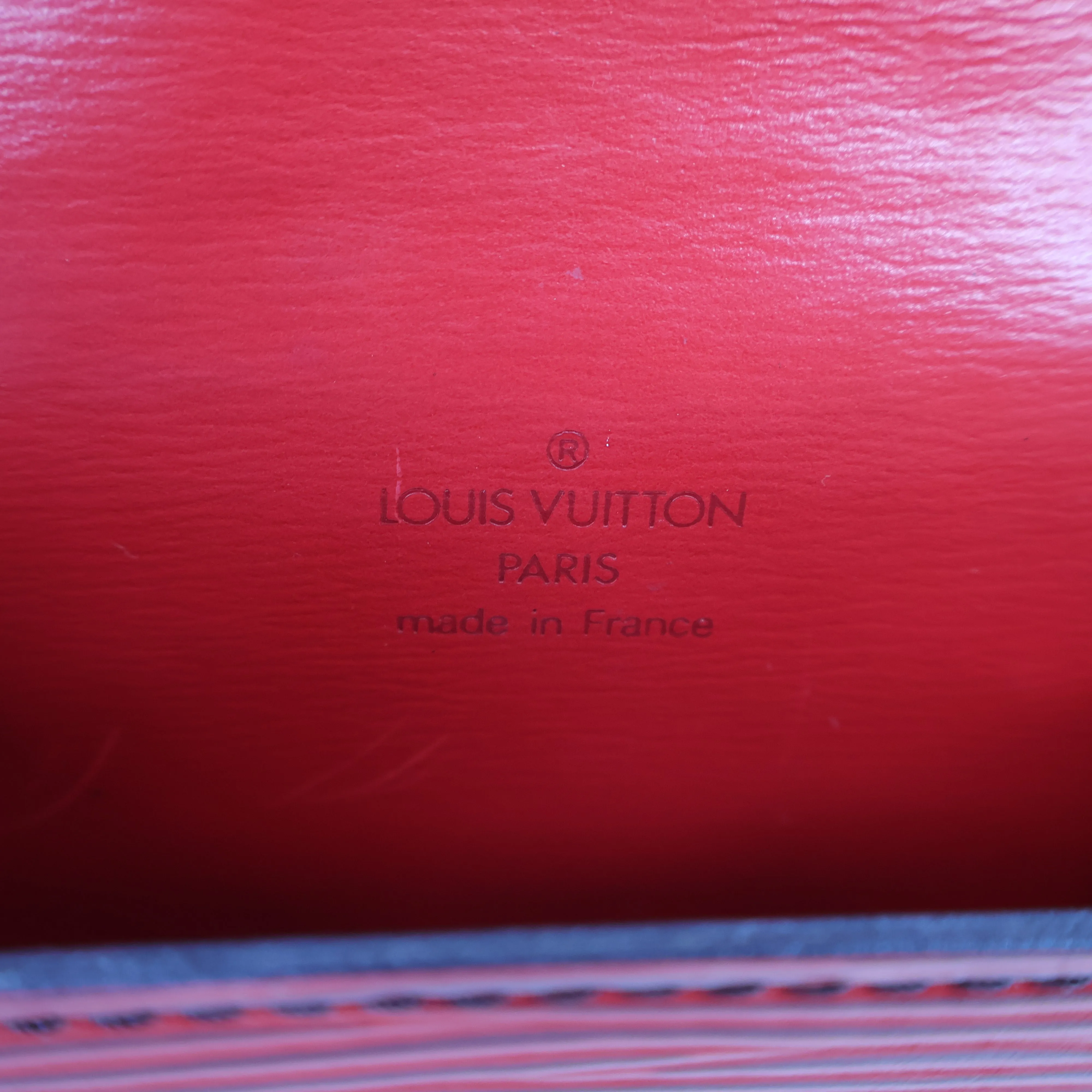 Louis Vuitton Epi Pochette Tilsit Waist Bag Red