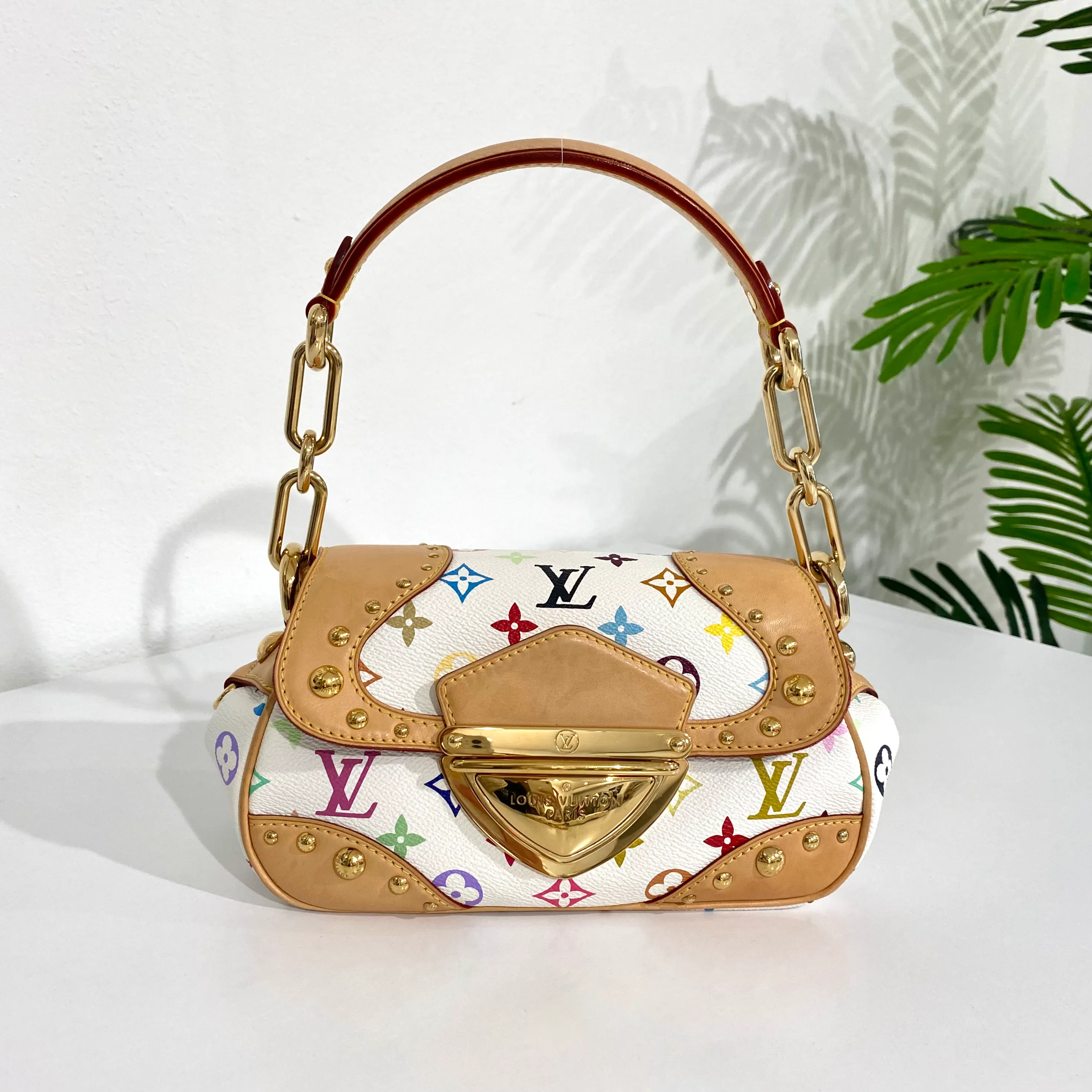 Louis Vuitton Murakami White Multicolore Marilyn Bag