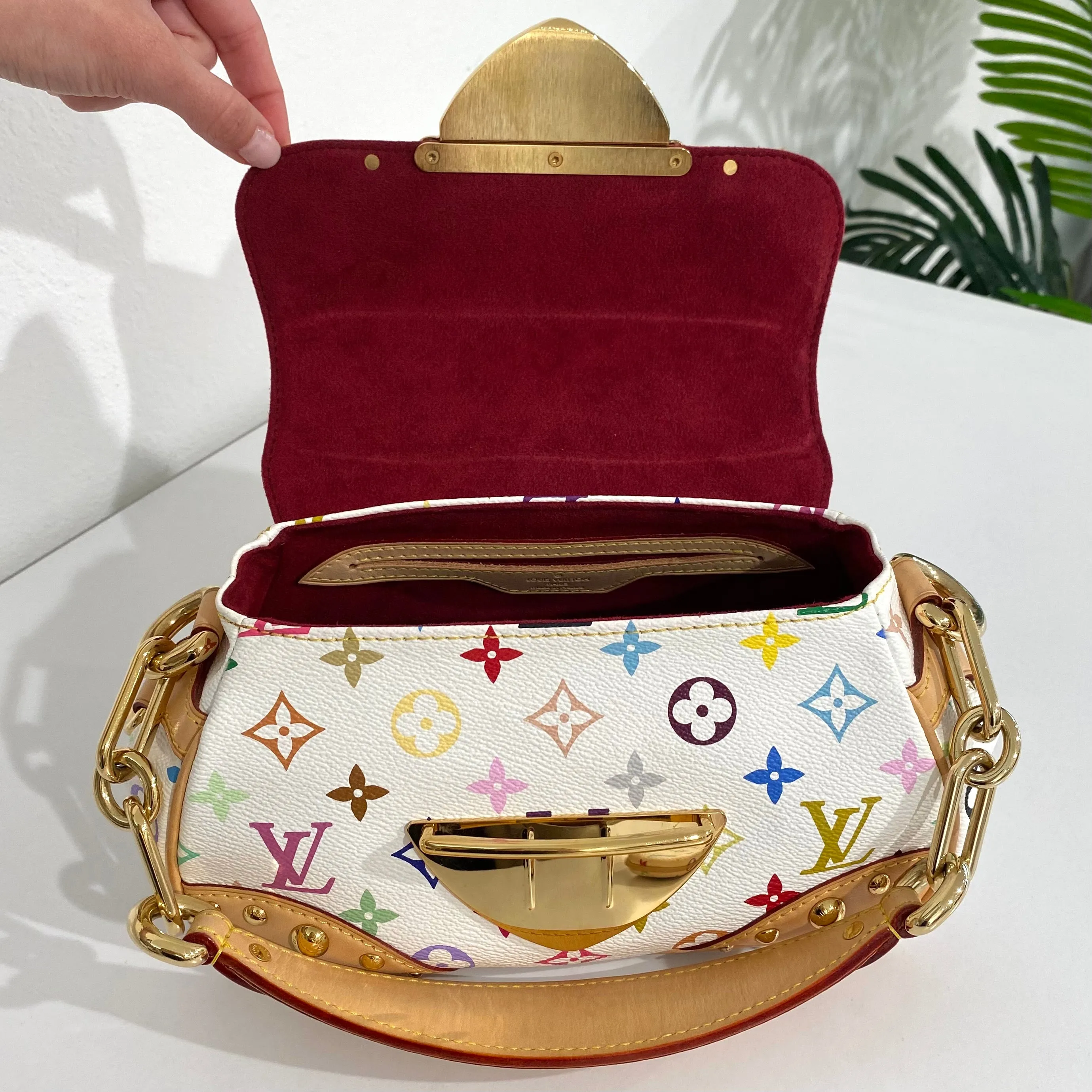 Louis Vuitton Murakami White Multicolore Marilyn Bag
