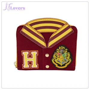 Loungefly Warner Brothers Harry Potter Gryffindor Varsity Zip Around Wallet