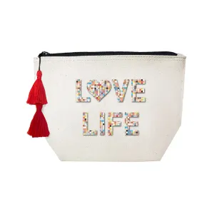 LOVE LIFE - Confetti Cosmetic Case