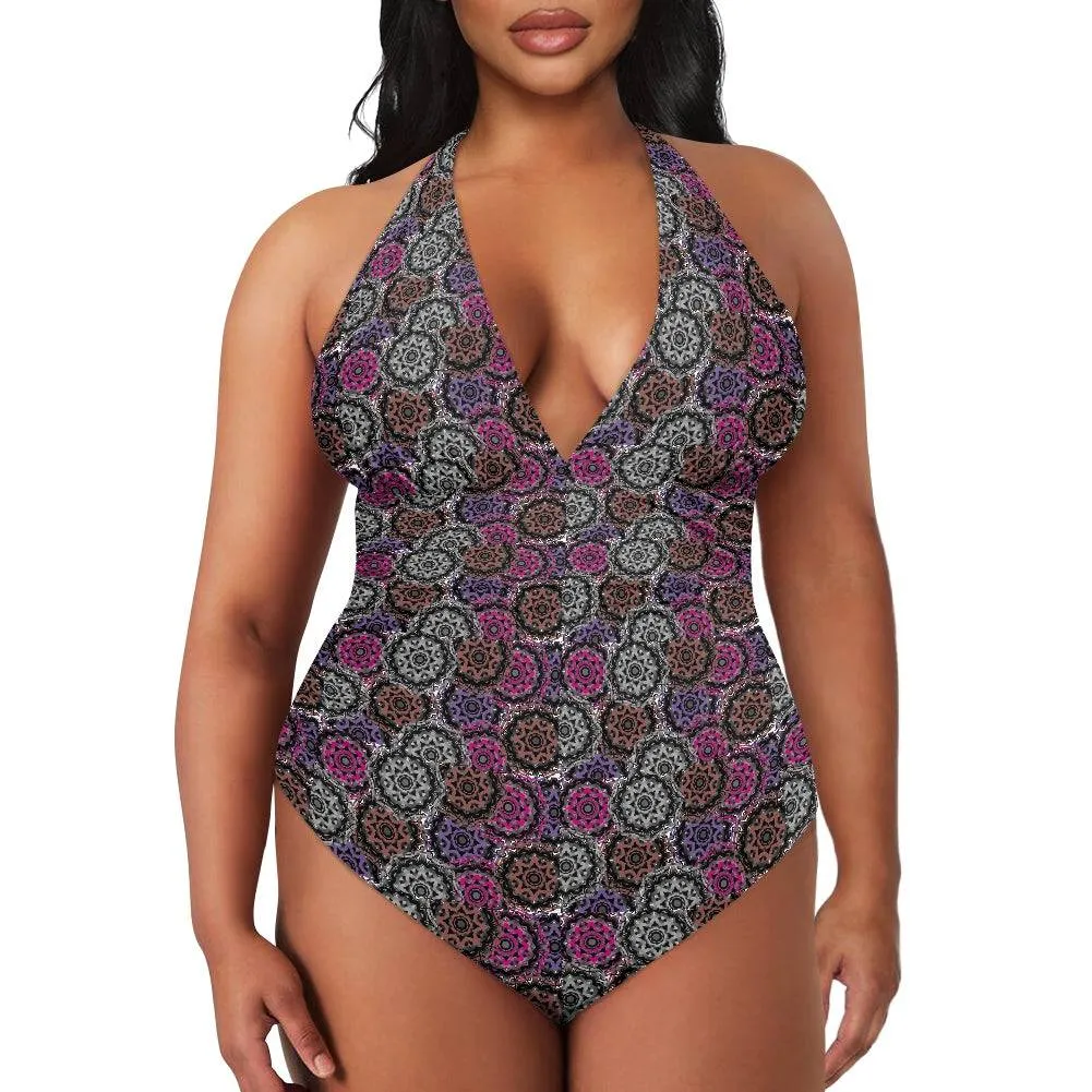 Mandala Graffiti Women's High Cut One-piece Swimsuit