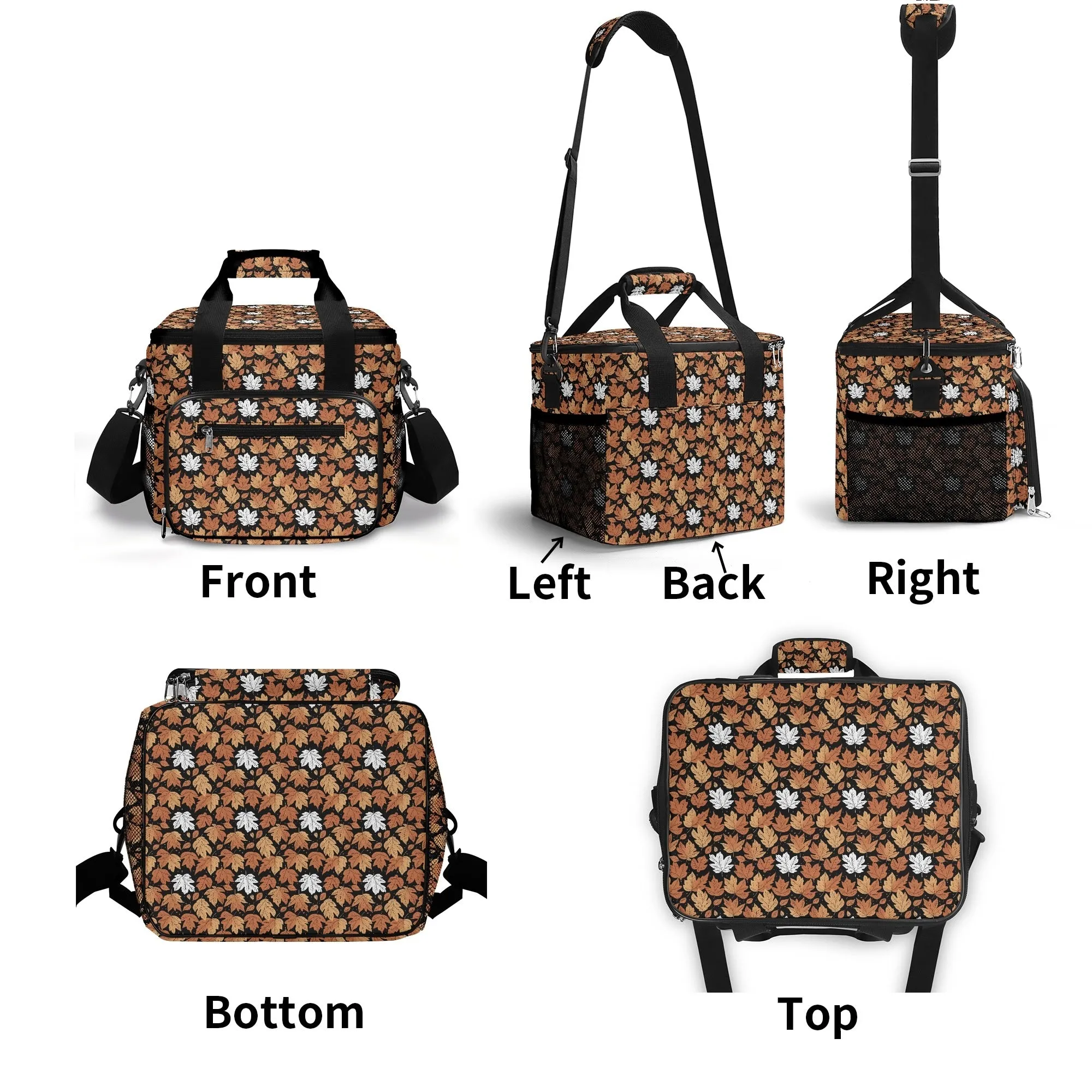 Maple Leaves Insulated Leakproof Cooler Bag Lunch Box