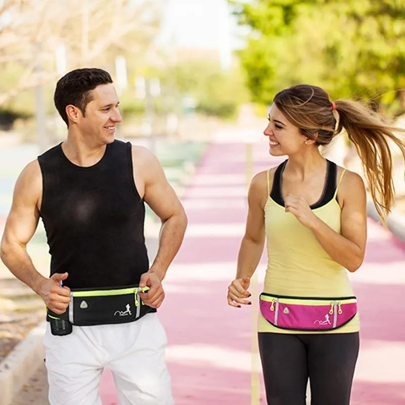 Men Waist Pack Women Running Waterproof Waist Bag Mobile Phone Holder Pouch