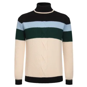 Men's multi-colored striped vintage sweater