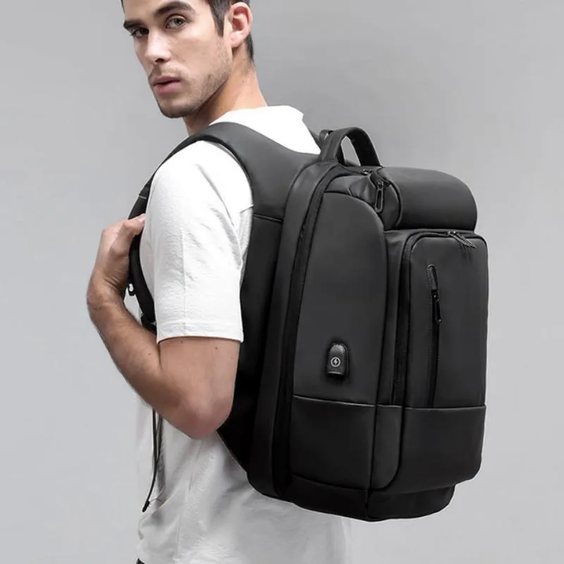 Men's Waterproof Travel Backpack For 17 Inch Laptop