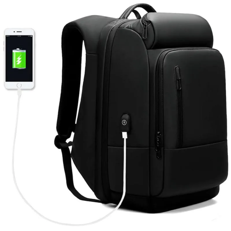 Men's Waterproof Travel Backpack For 17 Inch Laptop