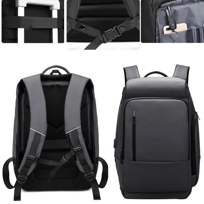 Men's Waterproof Travel Backpack For 17 Inch Laptop