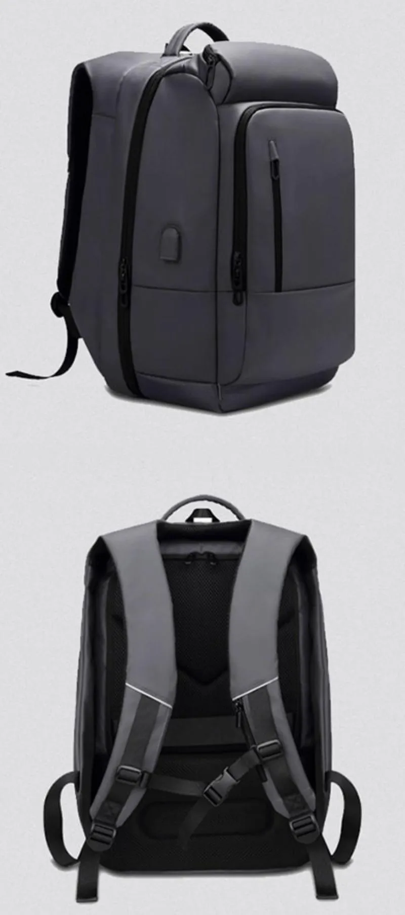 Men's Waterproof Travel Backpack For 17 Inch Laptop