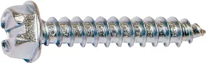 Midwest Fastener 02938 Screw, #10 Thread, 1-1/4 in L, Coarse Thread, Hex, Slotted Drive, Self-Tapping, Sharp Point, Zinc :BX100: QUANTITY: 1
