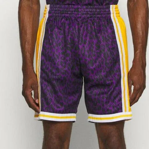 Mitchell & Ness - LA Lakers, NBA Wild Life Swingman Shorts