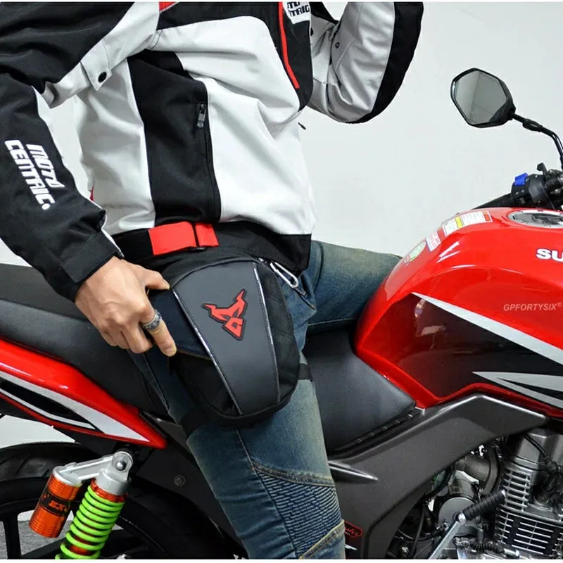 Moto Centric Motorcycle Leg Bag Thigh Waist Pack Hip Pouch 0105