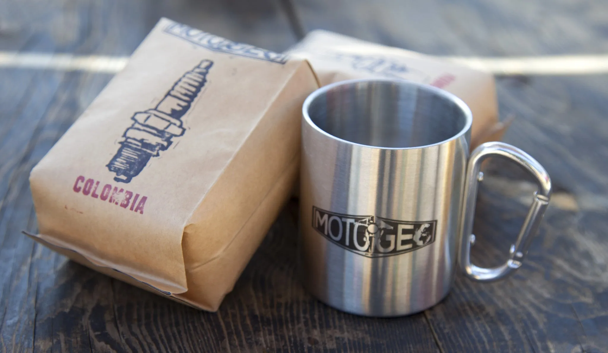 MotoGeo Carabiner Travel Mug