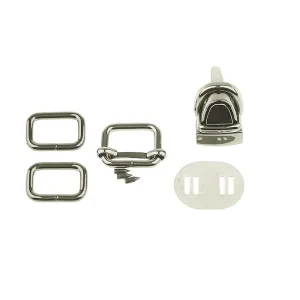 Mountain Saddle Bag Hardware Kit - Nickel