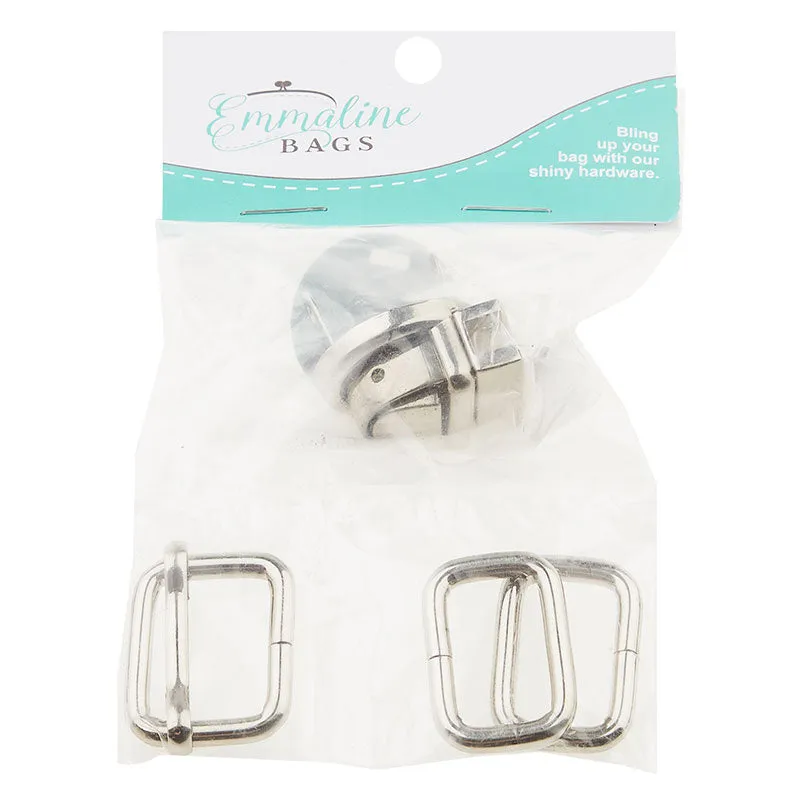 Mountain Saddle Bag Hardware Kit - Nickel
