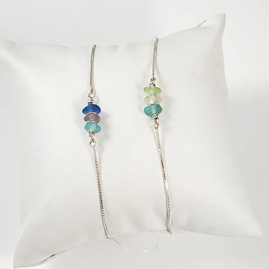 Multi-Colored Sea Glass Beads Necklace