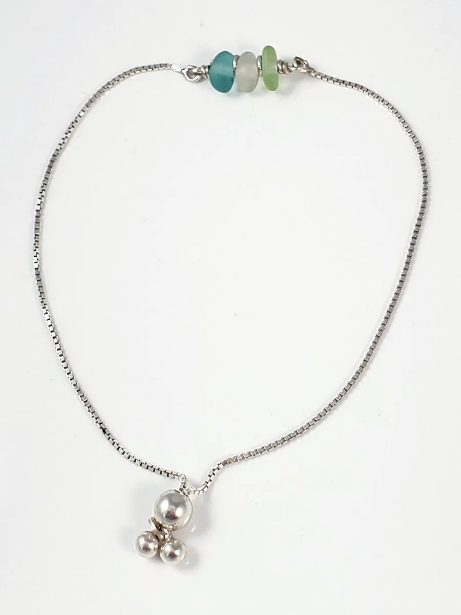 Multi-Colored Sea Glass Beads Necklace