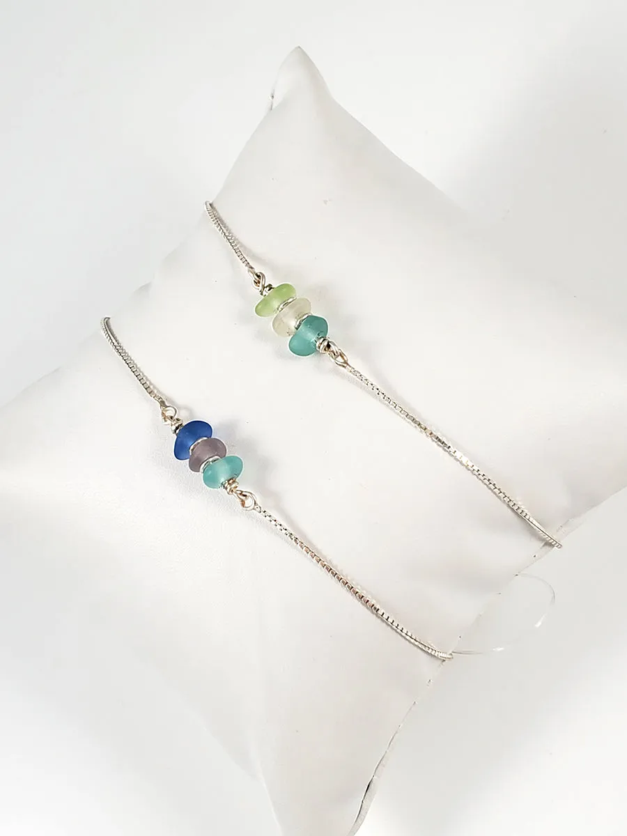 Multi-Colored Sea Glass Beads Necklace