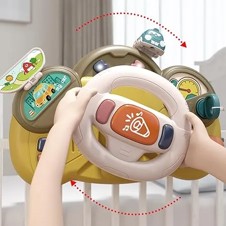 Multi-functional Baby Musical Steering Wheel