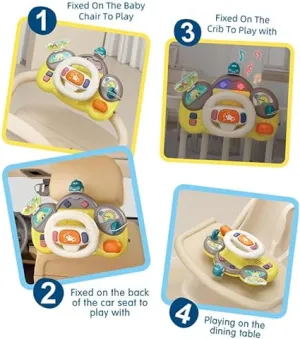 Multi-functional Baby Musical Steering Wheel