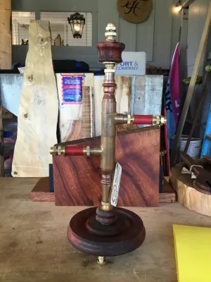 Multi-purpose Display stand-Koa, 2 arms plus swivel. Made by Mike shaltz