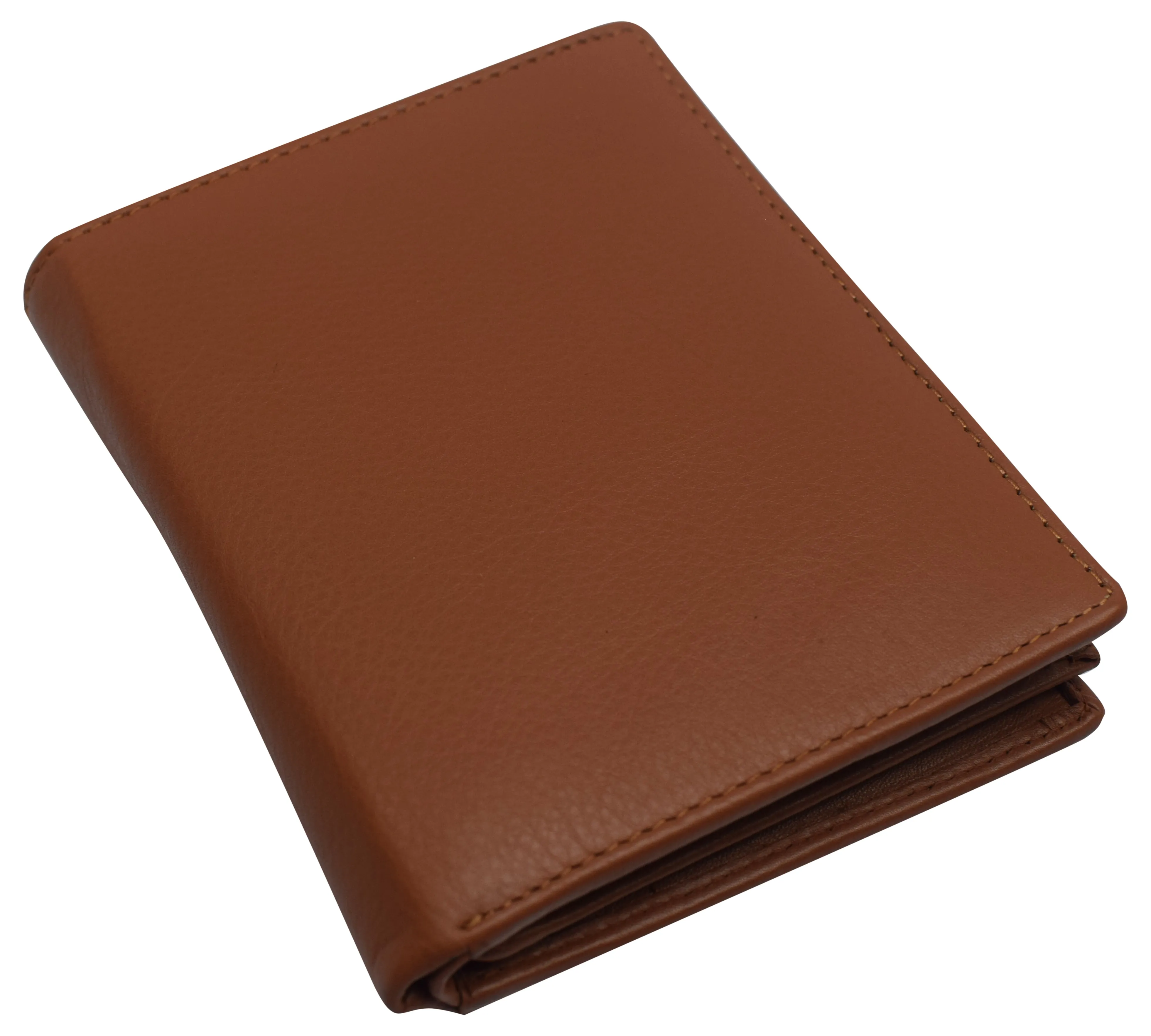 Napa Leather Hipster Bifold Wallet for Men With ID Window and RFID Blocking