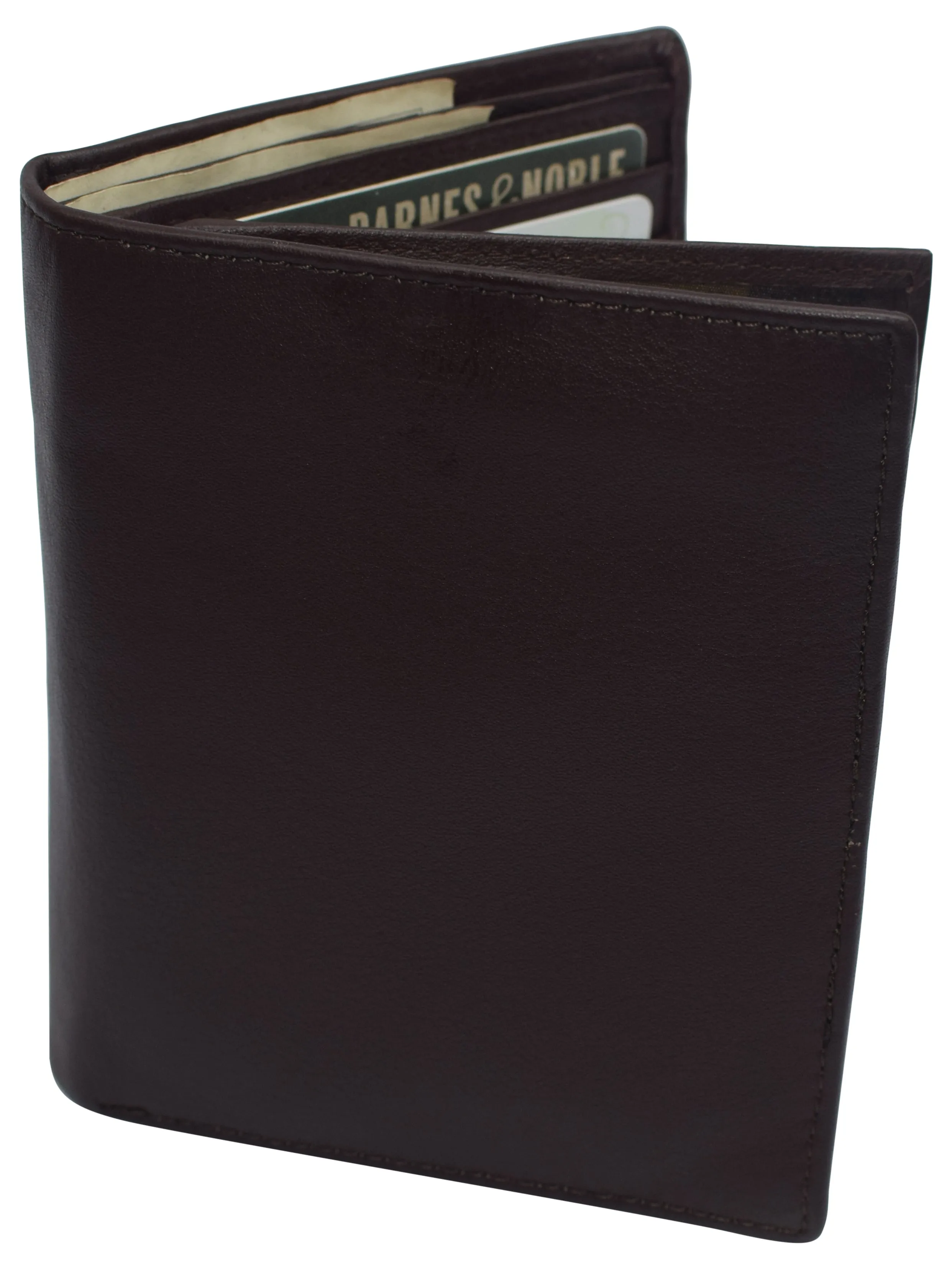 Napa Leather Hipster Bifold Wallet for Men With ID Window and RFID Blocking