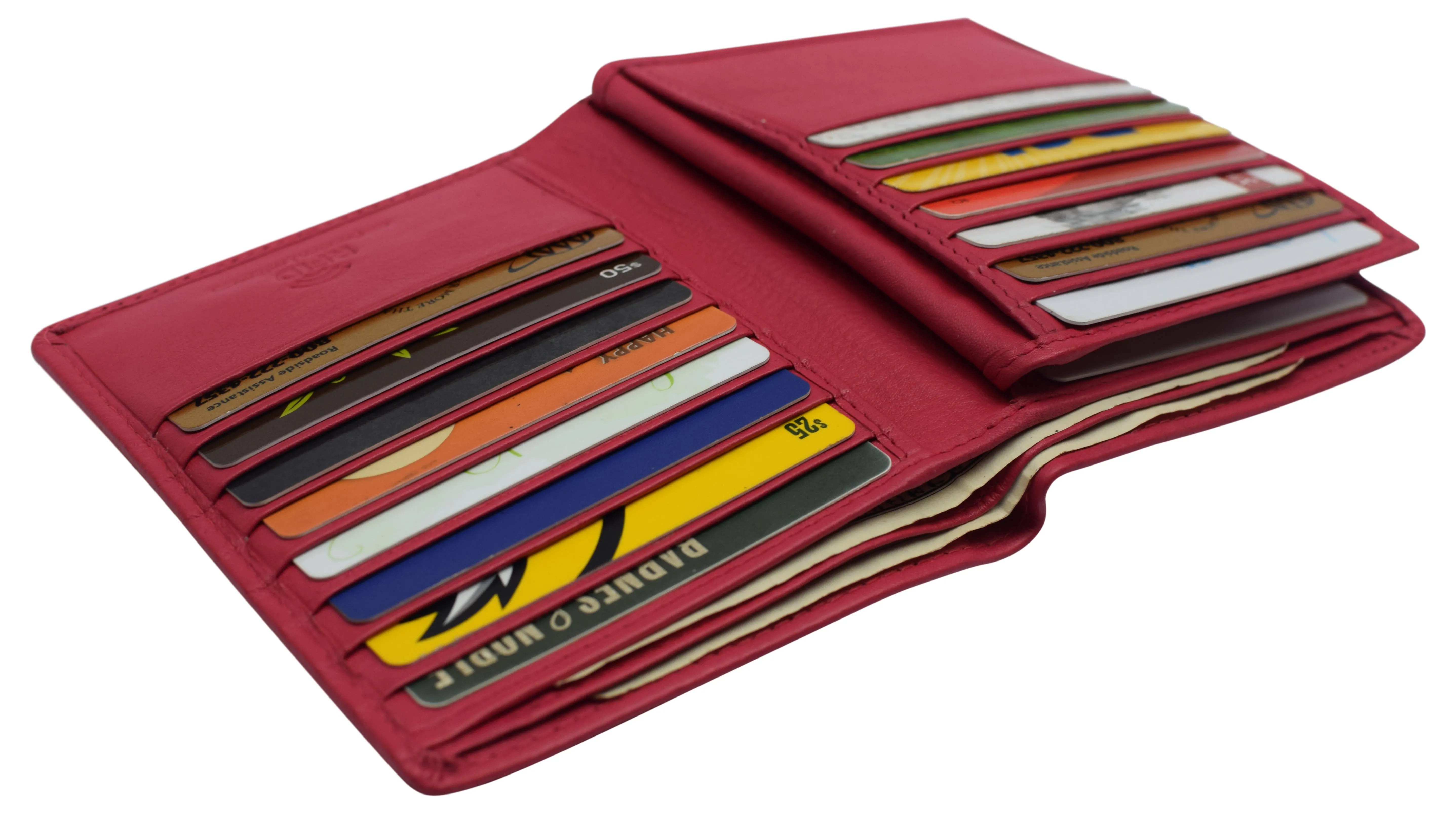 Napa Leather Hipster Bifold Wallet for Men With ID Window and RFID Blocking
