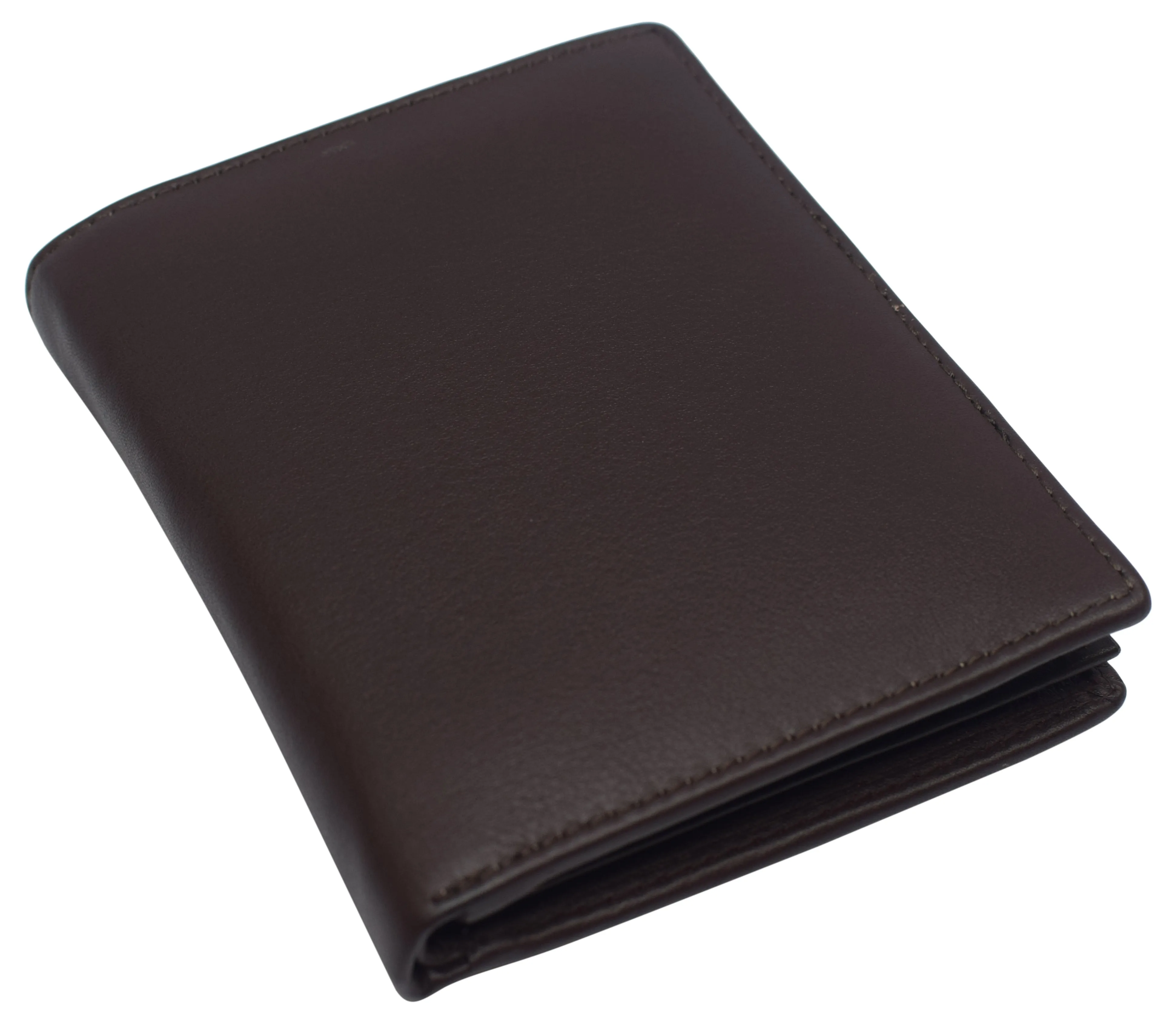 Napa Leather Hipster Bifold Wallet for Men With ID Window and RFID Blocking