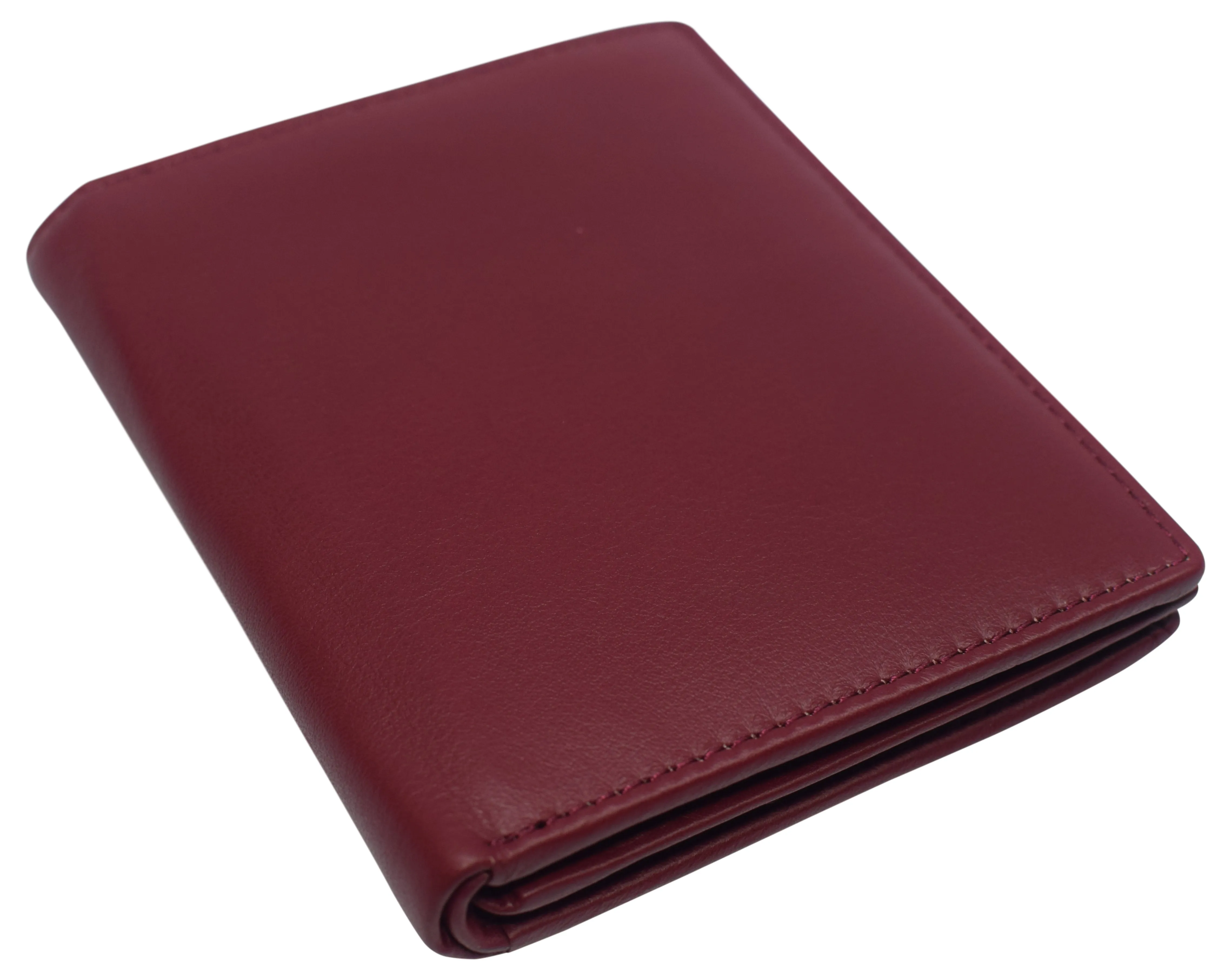 Napa Leather Hipster Bifold Wallet for Men With ID Window and RFID Blocking