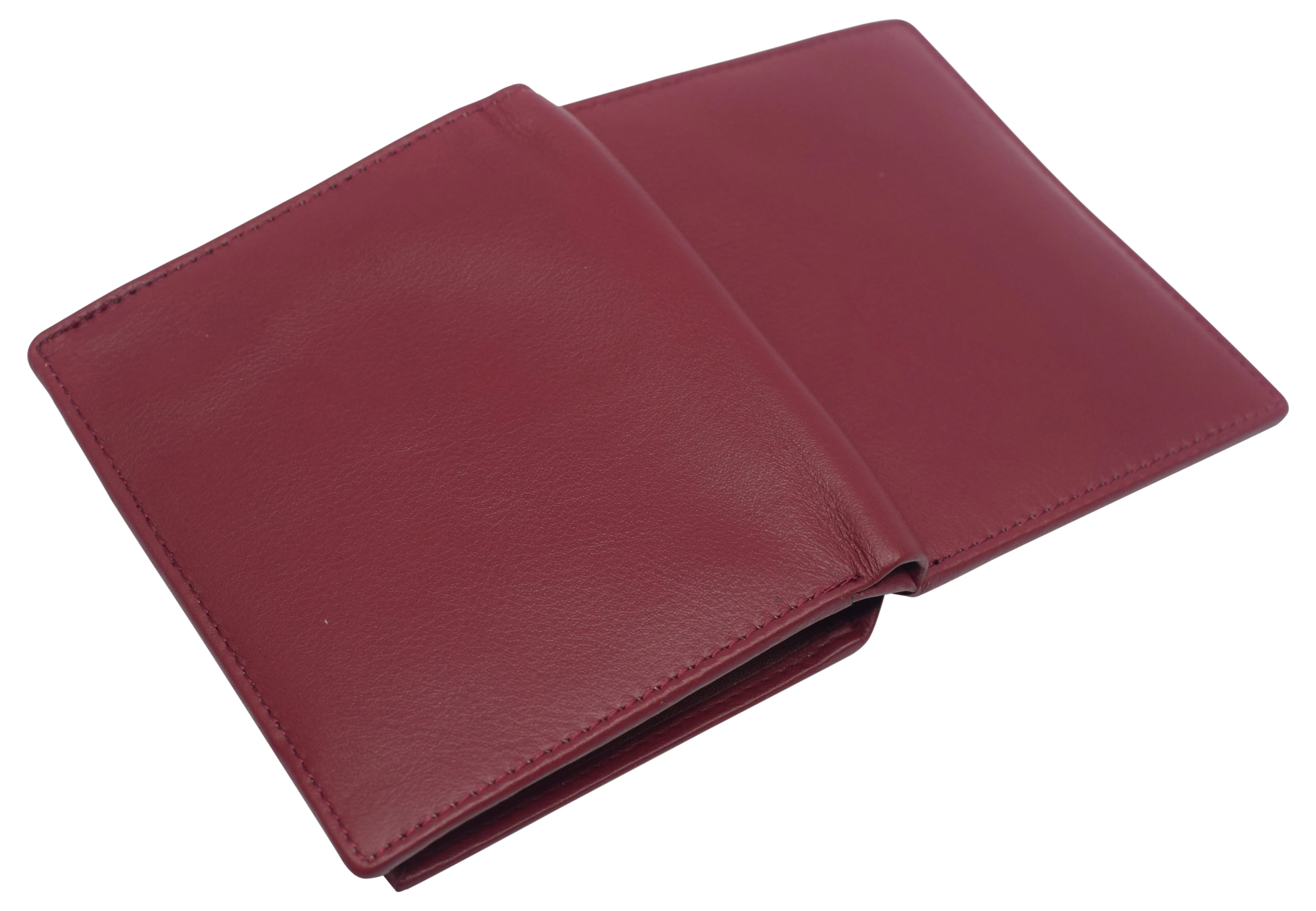 Napa Leather Hipster Bifold Wallet for Men With ID Window and RFID Blocking