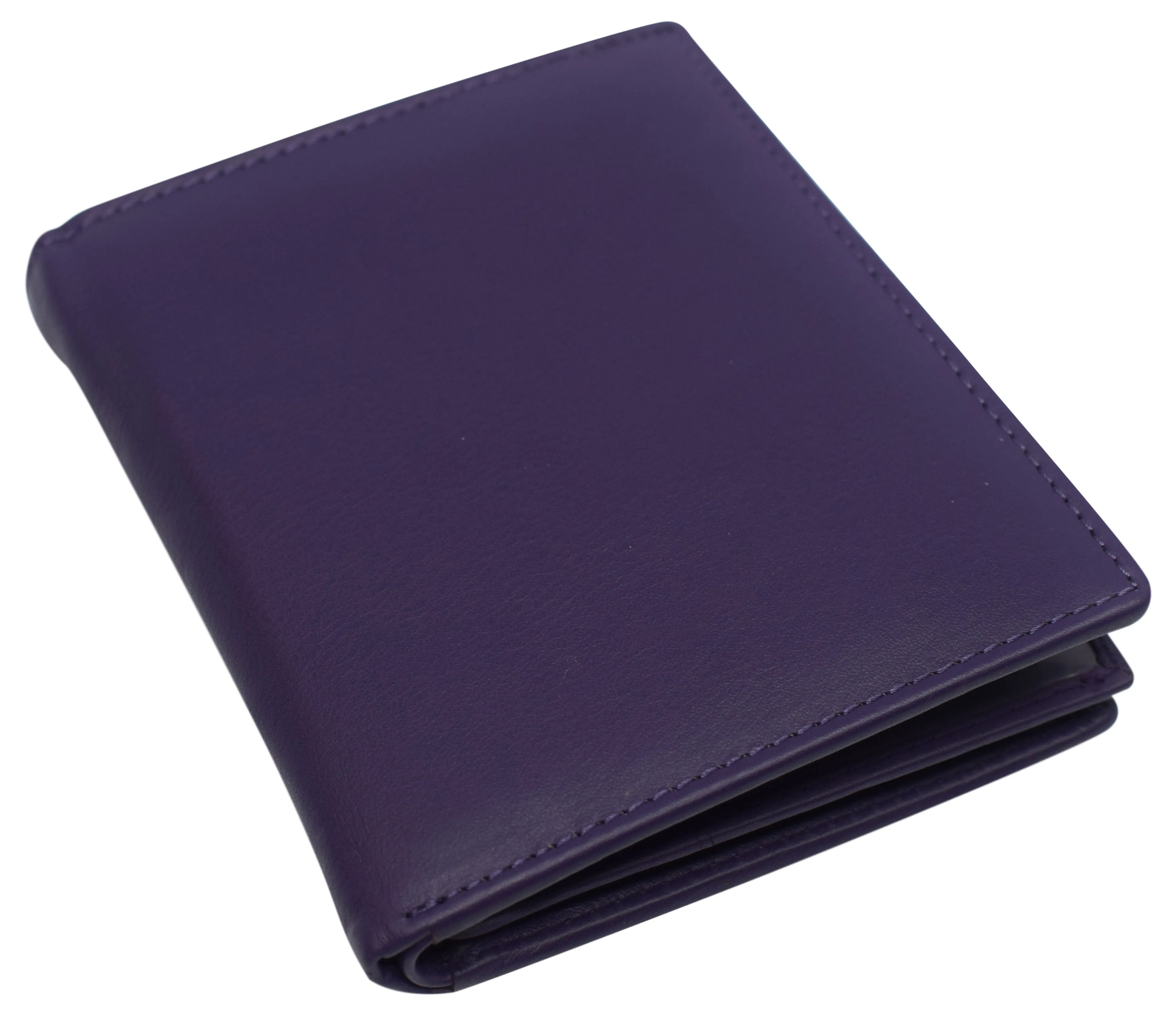 Napa Leather Hipster Bifold Wallet for Men With ID Window and RFID Blocking
