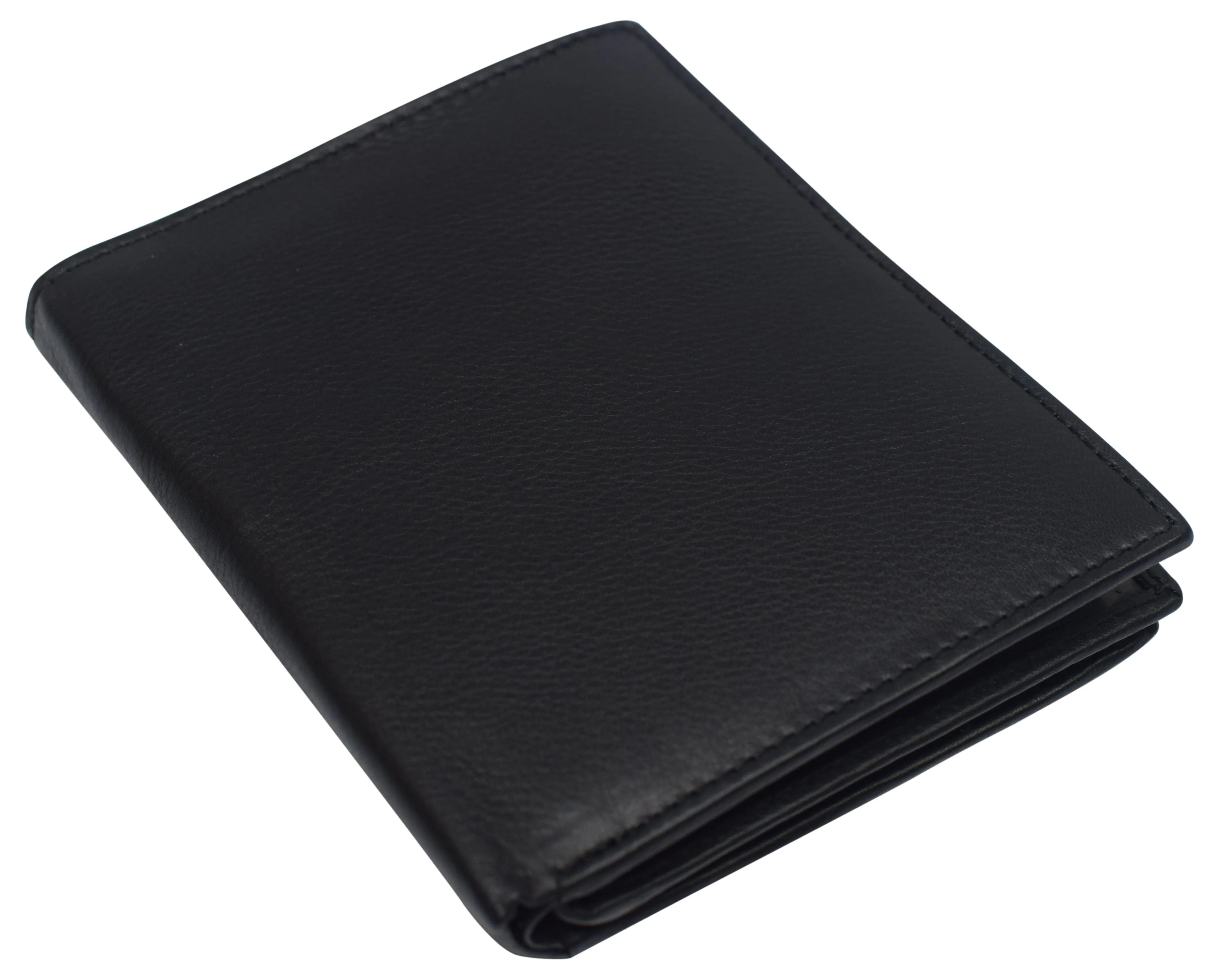 Napa Leather Hipster Bifold Wallet for Men With ID Window and RFID Blocking