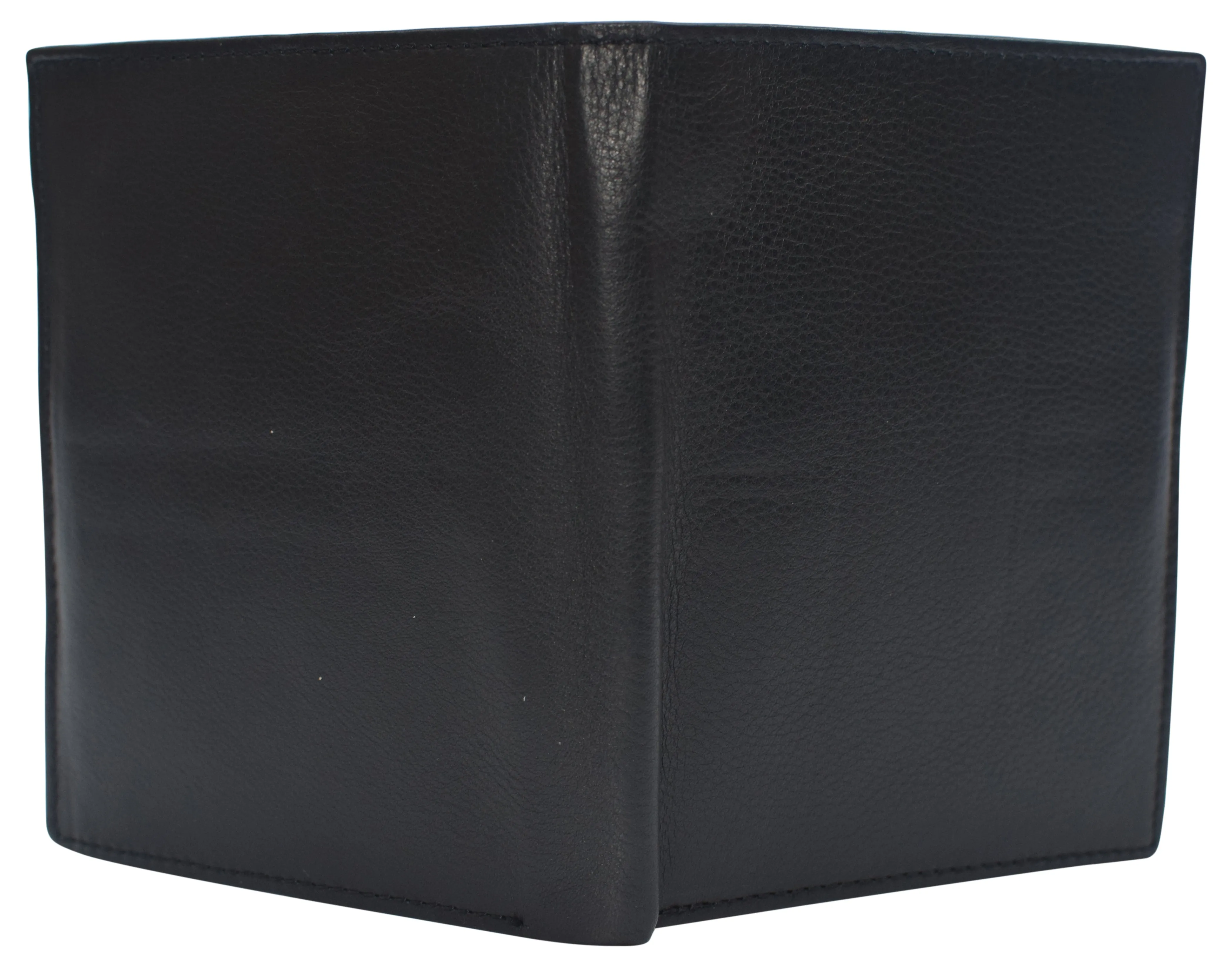 Napa Leather Hipster Bifold Wallet for Men With ID Window and RFID Blocking
