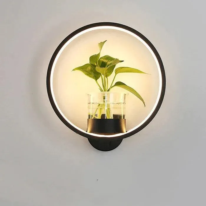 Nordic Planter Lamp - Simple Creative Wall Light for Bedroom Living Room Dining Corridor Wall