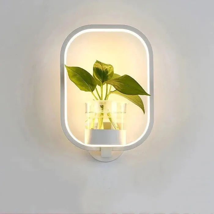 Nordic Planter Lamp - Simple Creative Wall Light for Bedroom Living Room Dining Corridor Wall