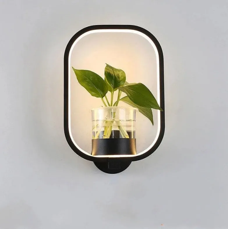 Nordic Planter Lamp - Simple Creative Wall Light for Bedroom Living Room Dining Corridor Wall