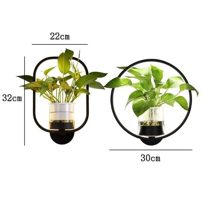 Nordic Planter Lamp - Simple Creative Wall Light for Bedroom Living Room Dining Corridor Wall