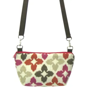 Novia in Pink & Red | Dark Brown Nylon | RTS Traveler Belt Bag