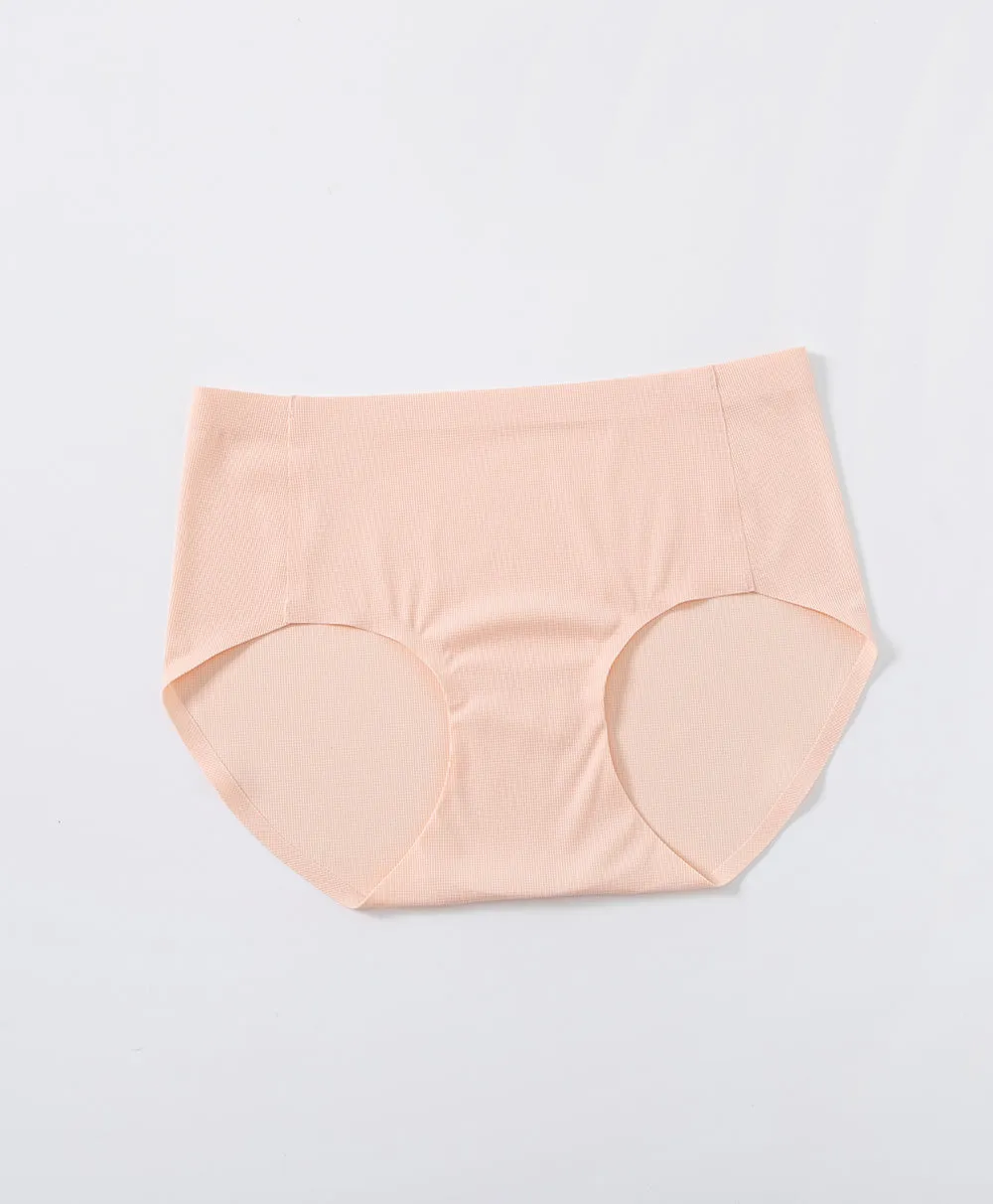 Pastel Soft Waffles Mid Waist Hipster Panties