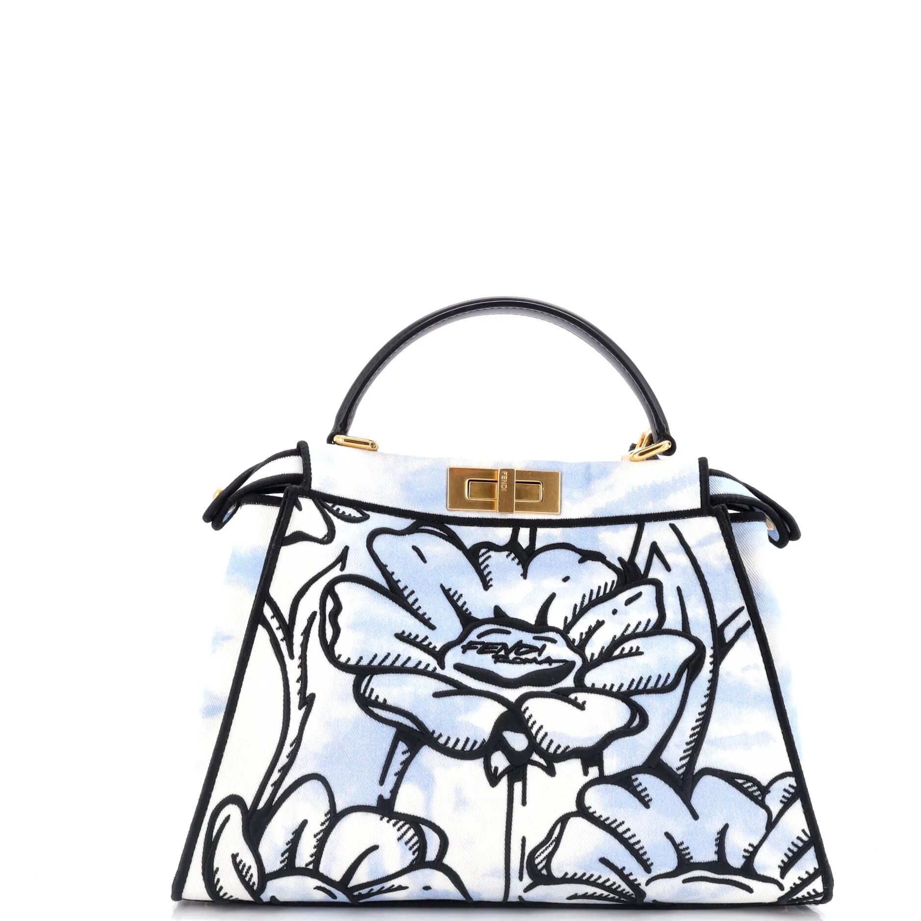 Peekaboo Iconic Bag Joshua Vides Printed Canvas Regular
