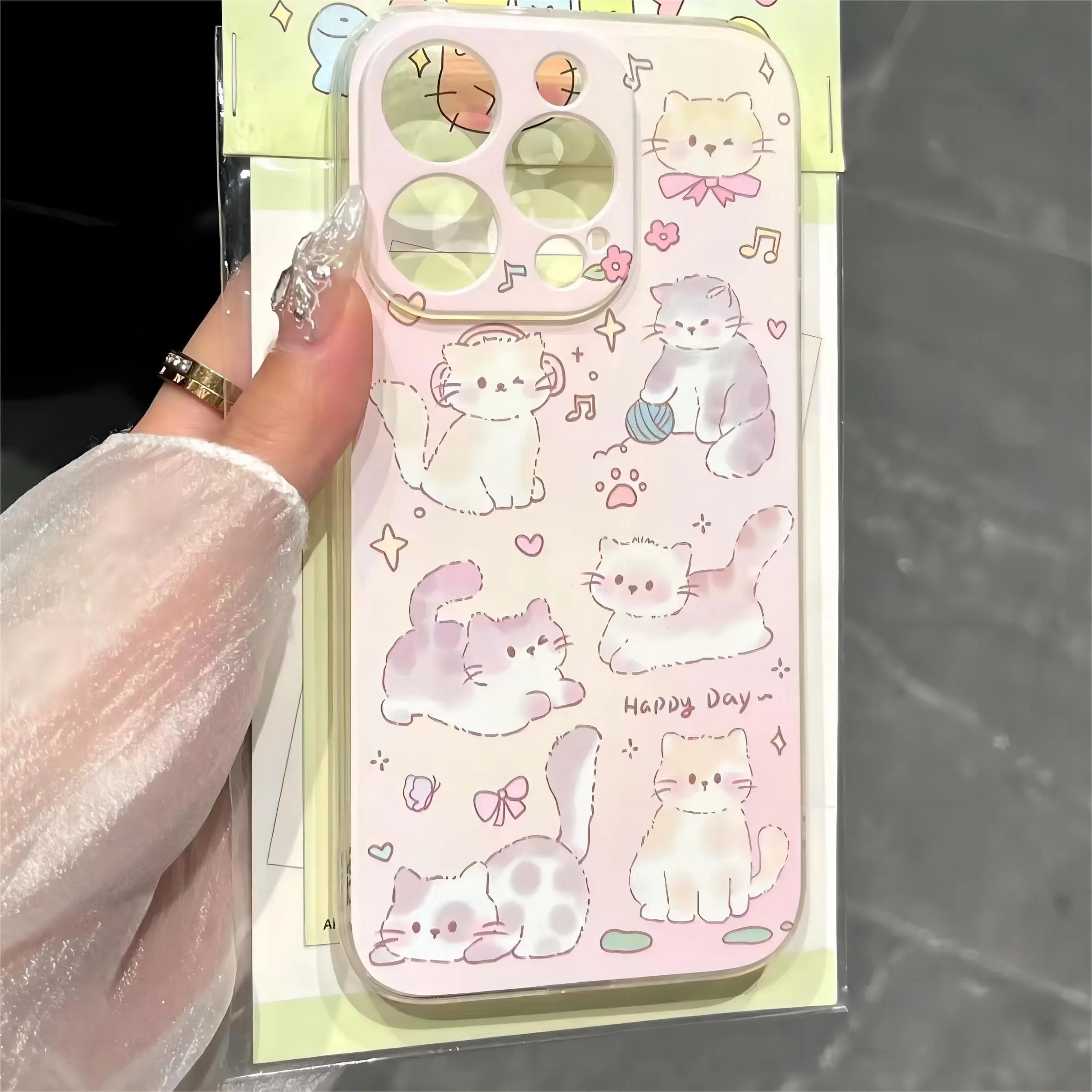 Pink Kitty Cat iPhone Case