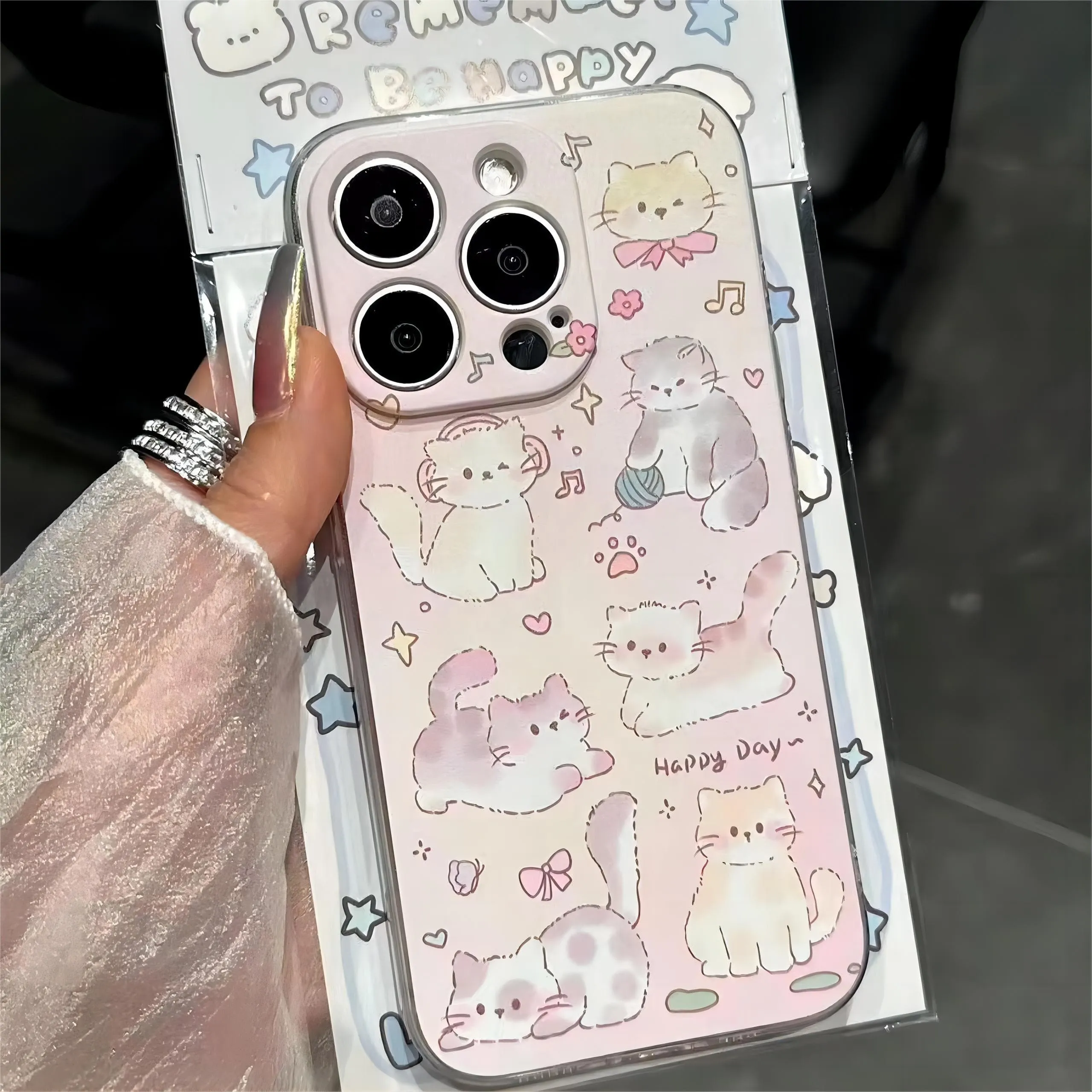 Pink Kitty Cat iPhone Case