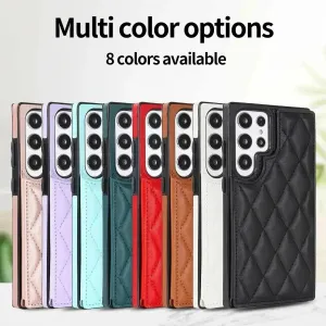 Plaid Double Buckle Phone Case Protective Case