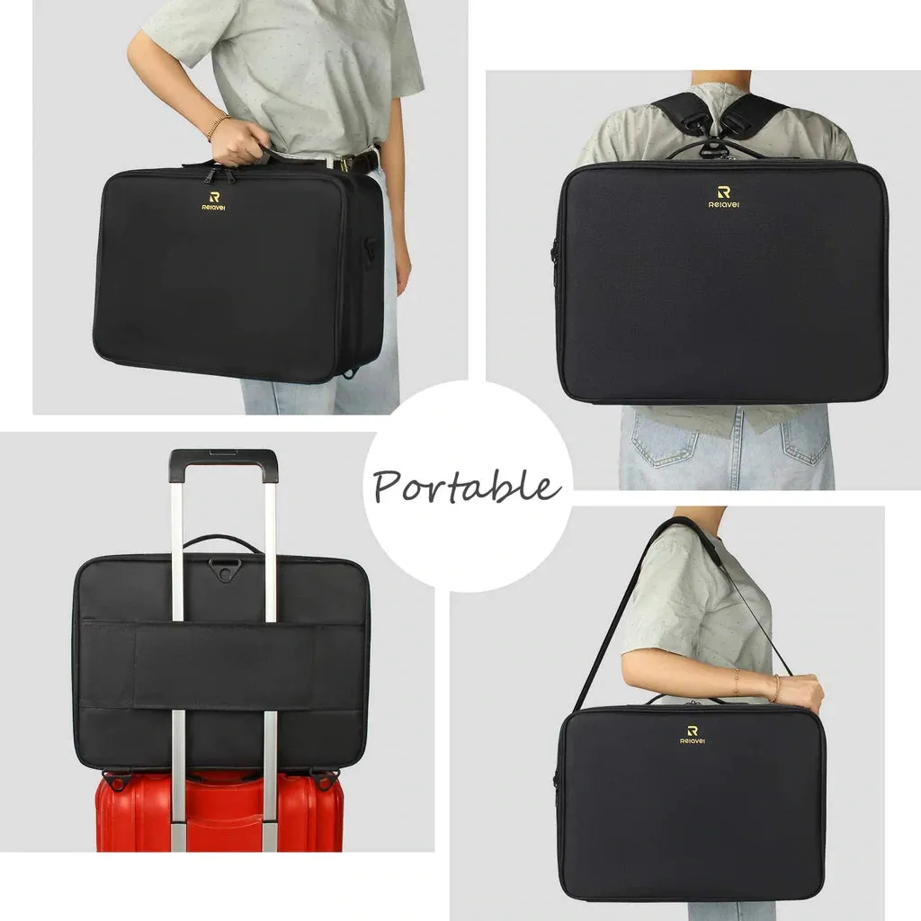 Relavel Extra Large Makeup Case - Black