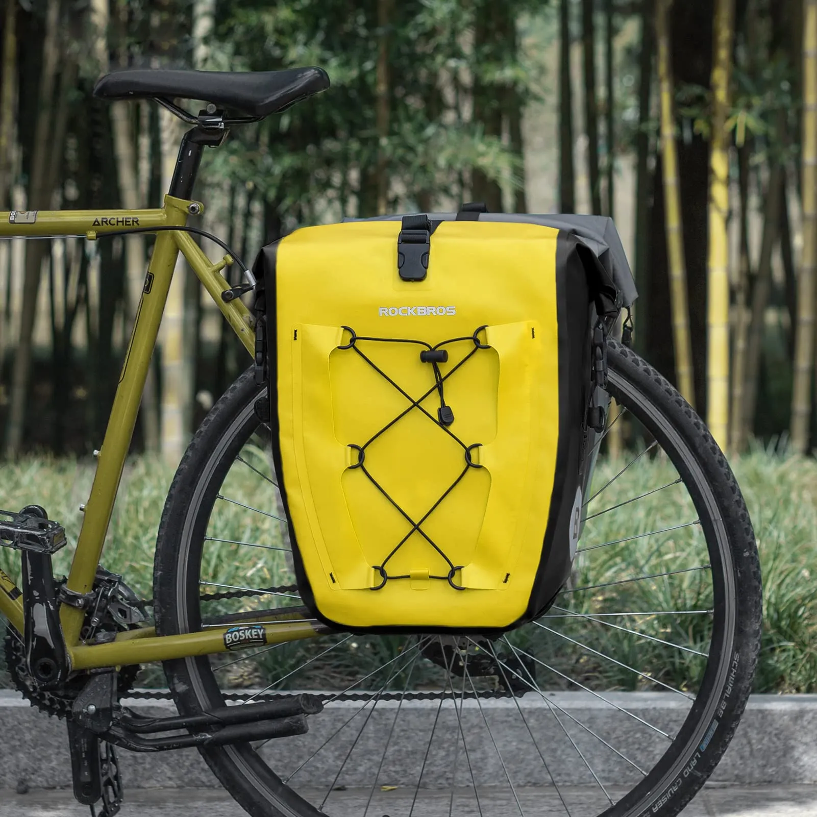 ROCKBROS 32L Waterproof Bike Panniers Durable Spacious Easy to Install