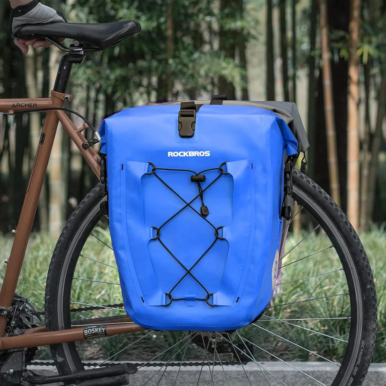 ROCKBROS 32L Waterproof Bike Panniers Durable Spacious Easy to Install